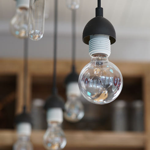 A kitchen lightbulb