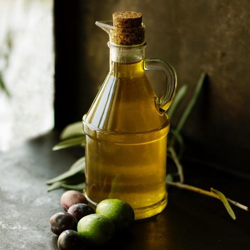 olive oil in a bottle