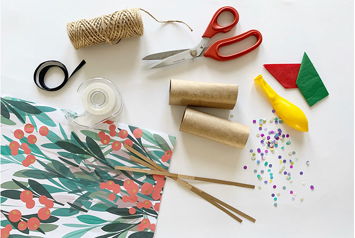 DIY Holiday Crackers - Materials required