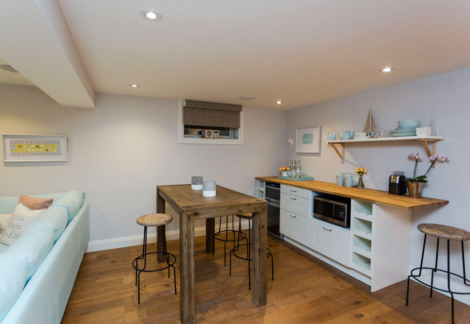 Basement kitchen designed by Bryan Baeumler