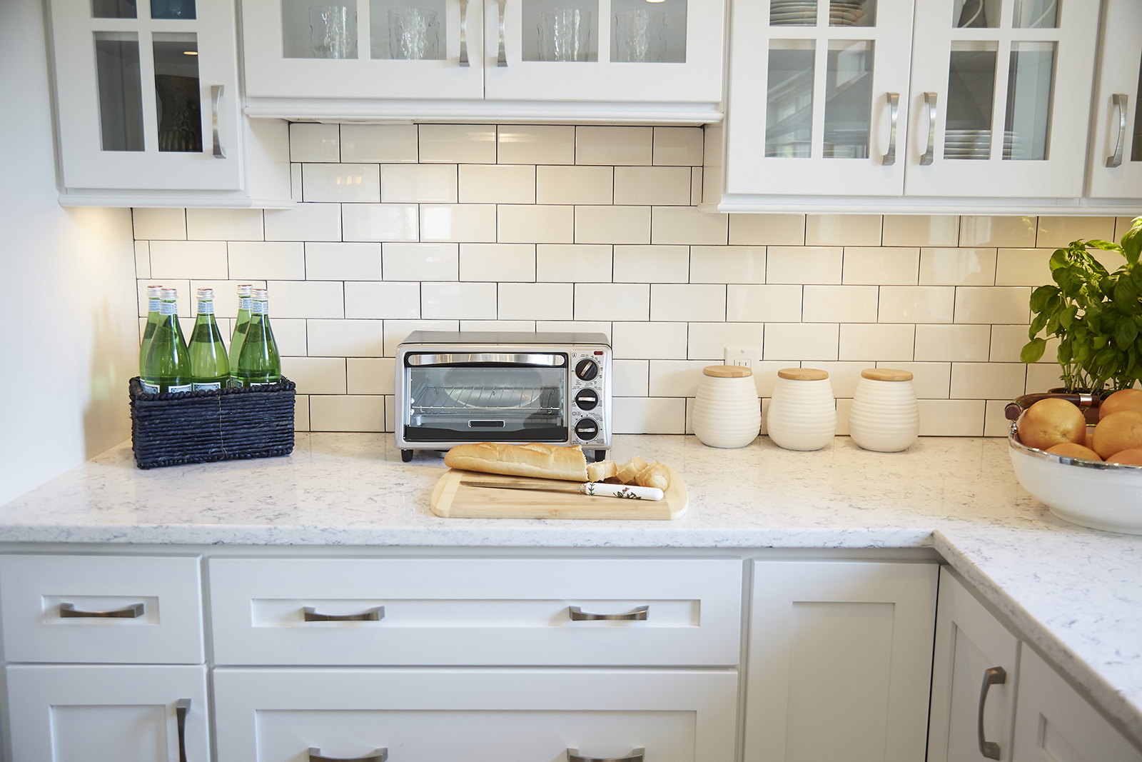 Subway Tiled Backsplash