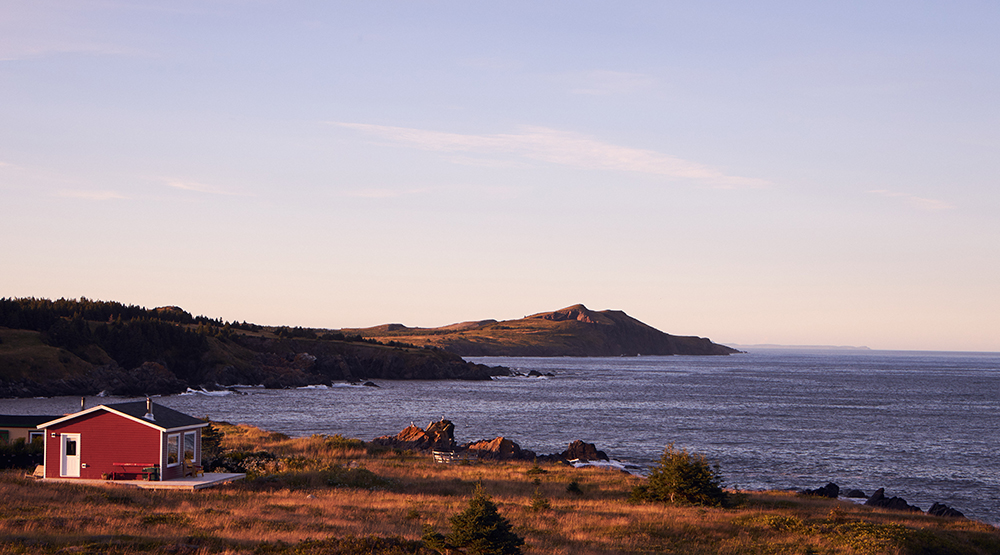 The view of the ocean from Adam's Cove.