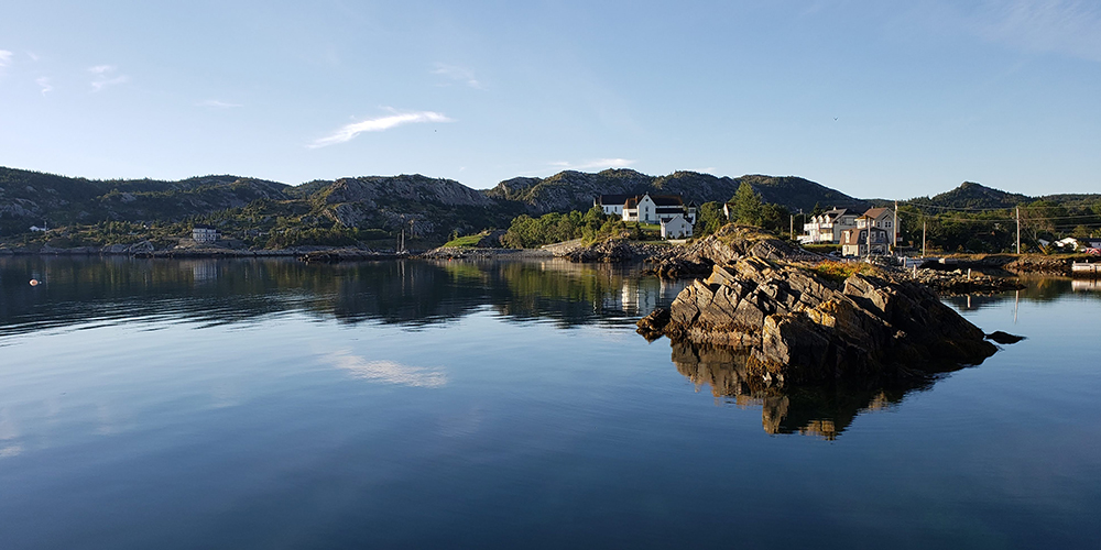 View of Brigus Harbour looking into the town.