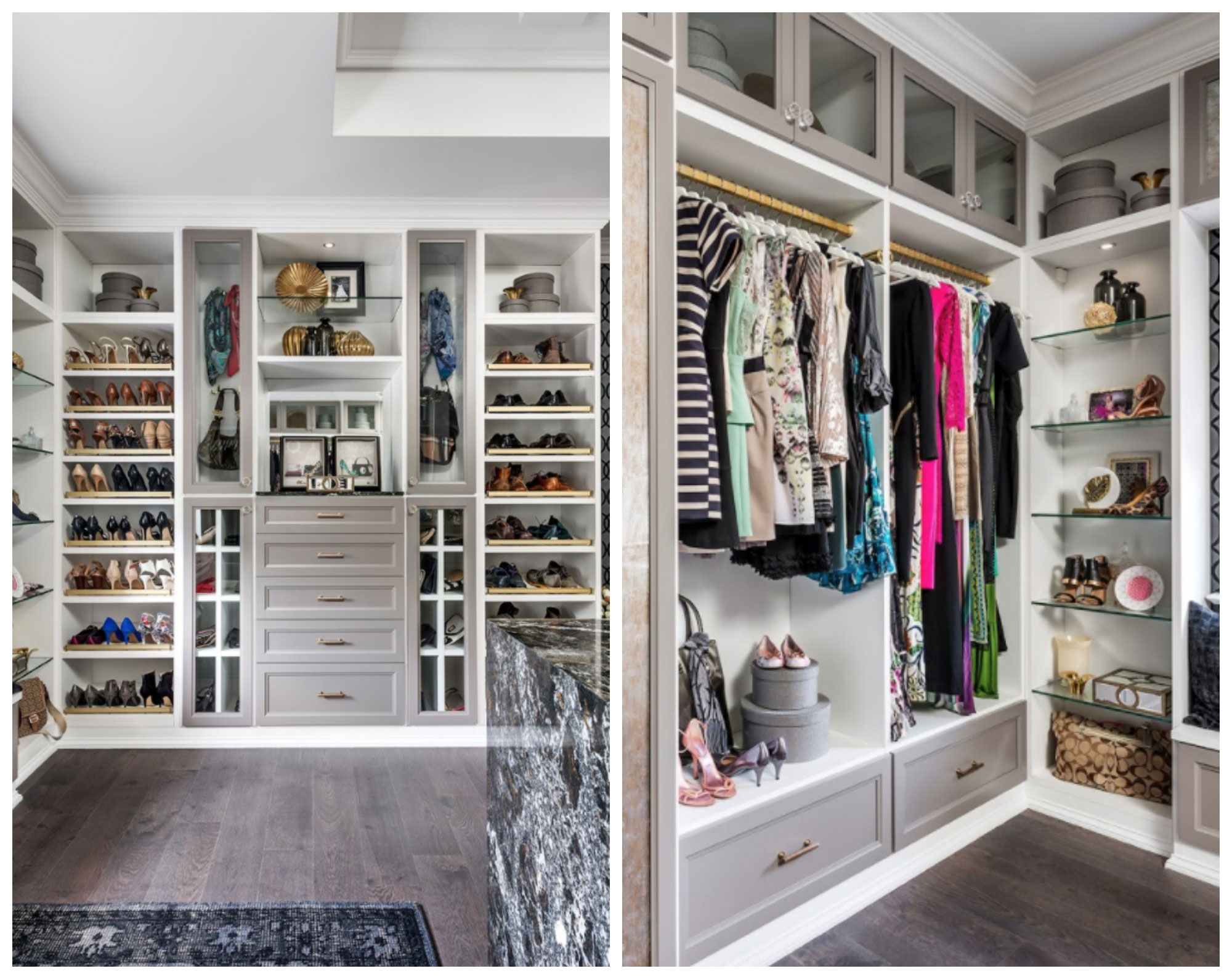 Luxurious walk-in closet