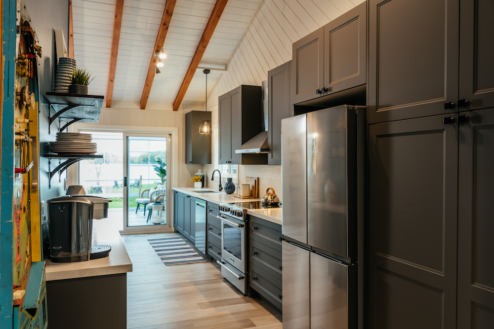 Cottage kitchen with a coffee station