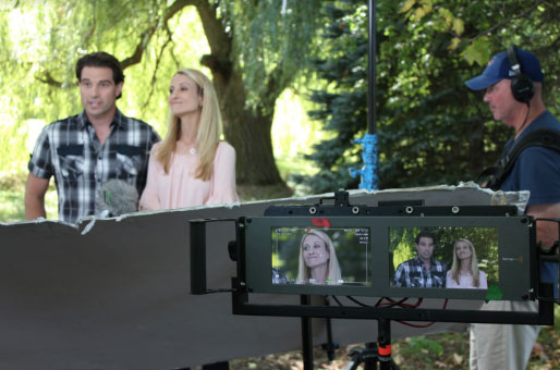 Scott and Sabrina McGillivray on film set