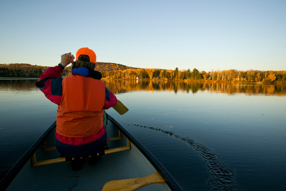 Canoeing near Barry’s Bay, Ontario