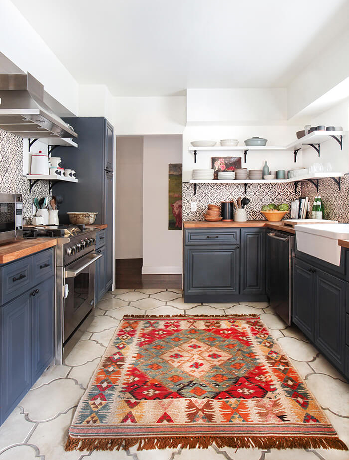 Modern Spanish-inspired kitchen by Emily Henderson.