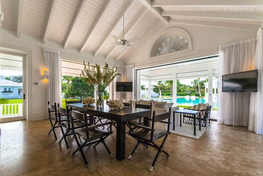 Dining room in Celine Dion's former Florida mansion