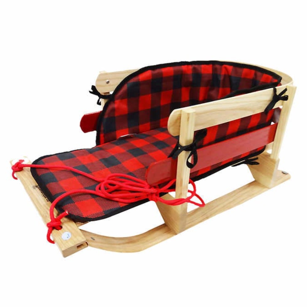 Sleigh with plaid pad