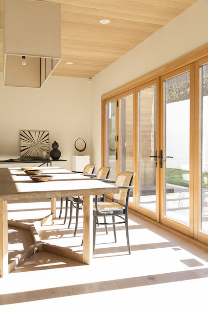 Dining room in Jon Hamm's Los Feliz home