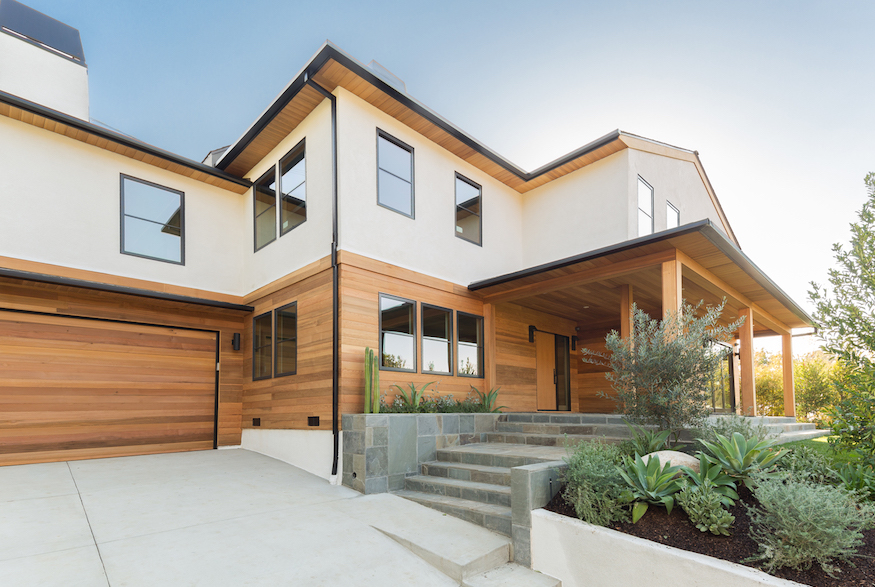 Exterior of Jon Hamm's Los Feliz home