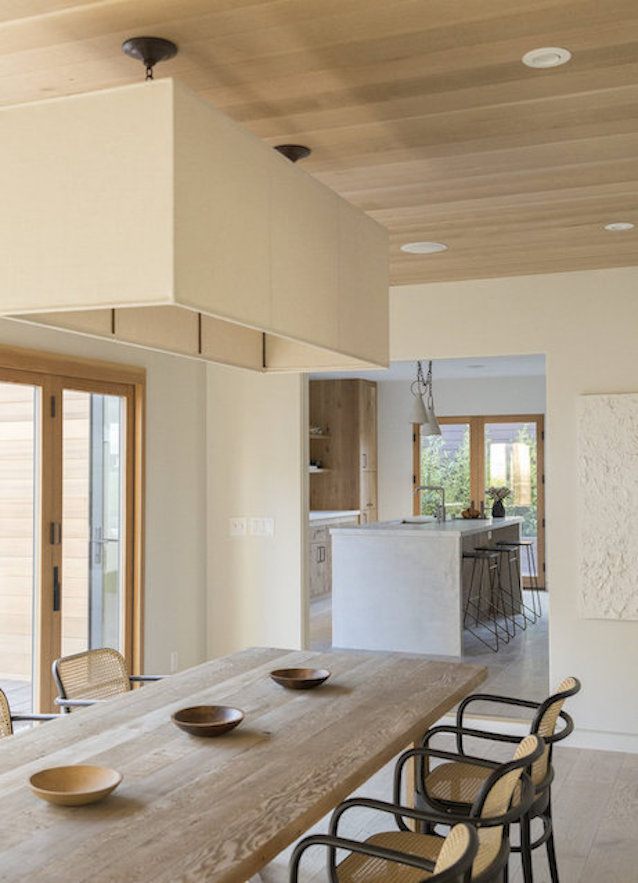 Dining room in Jon Hamm's Los Feliz home