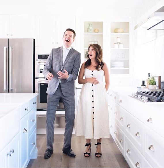 Todd Talbot and a pregnant Jillian Harris