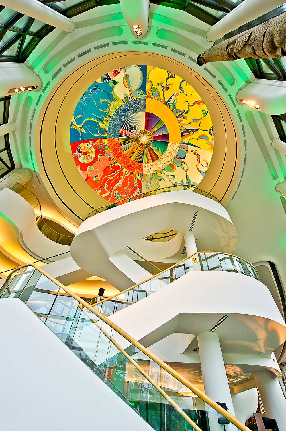 Canadian Museum of History colourful glass ceiling