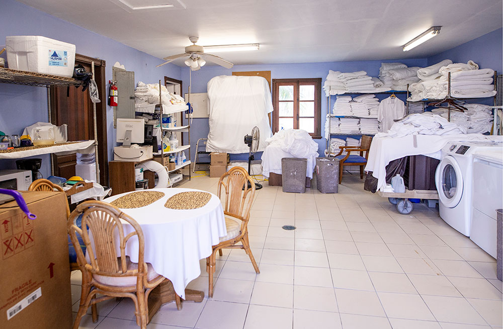 An old laundry room