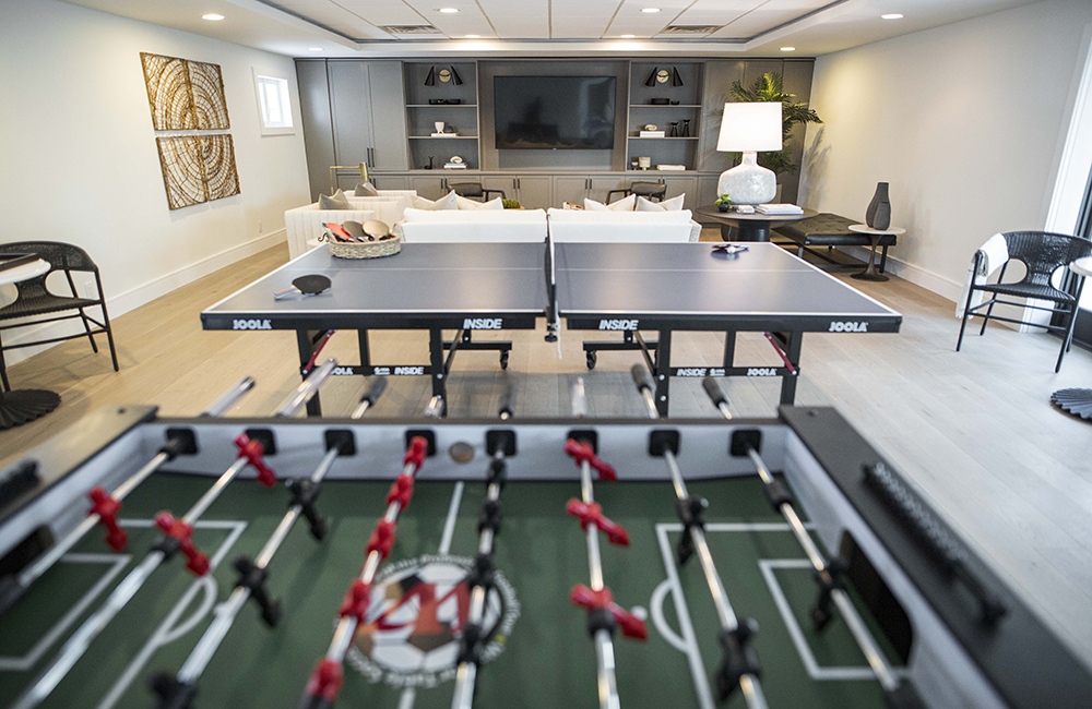 ping pong and foosball