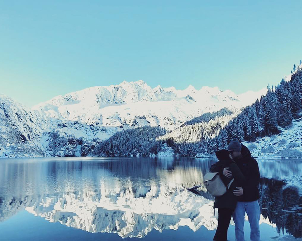 The view at Lake Lovely in British Columbia