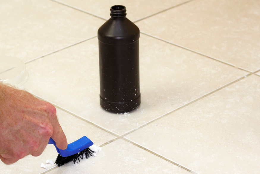 Scrubbing grout