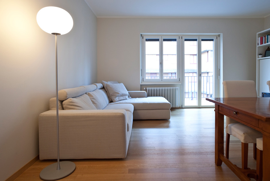 Living room with sparse furniture