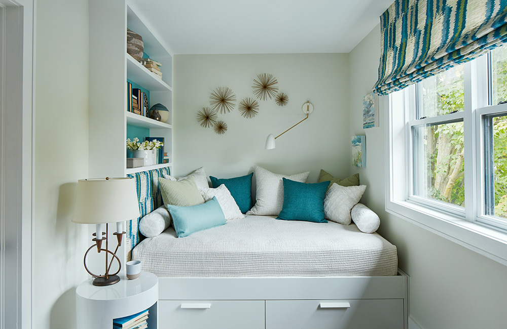 A small bedroom designed by Sarah Richardson