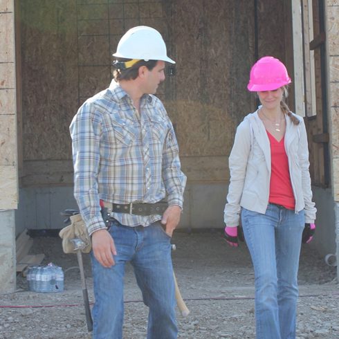 Scott McGillivray, the Olympian of Romance Scott McGillivray with wife Sabrina on the set of Moving the McGillivrays