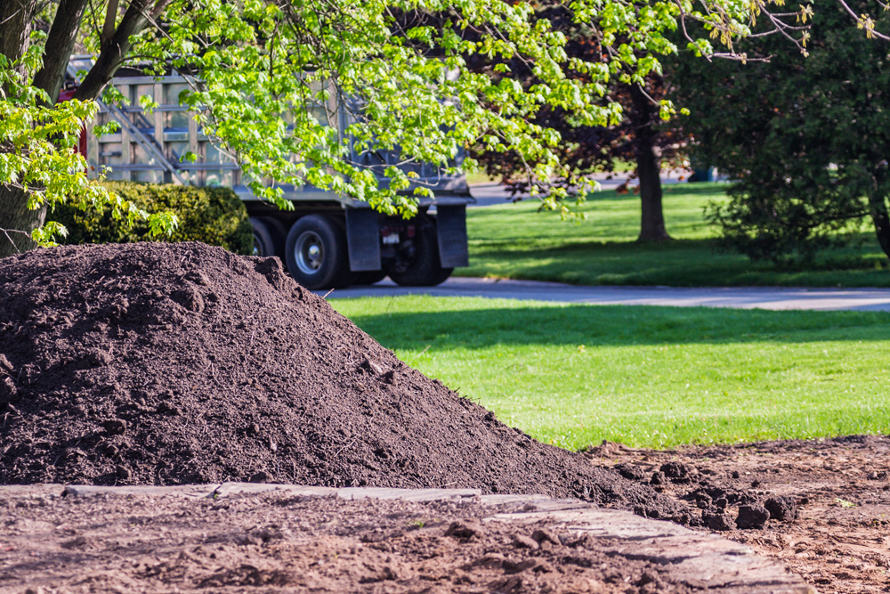 Pile of topsoil