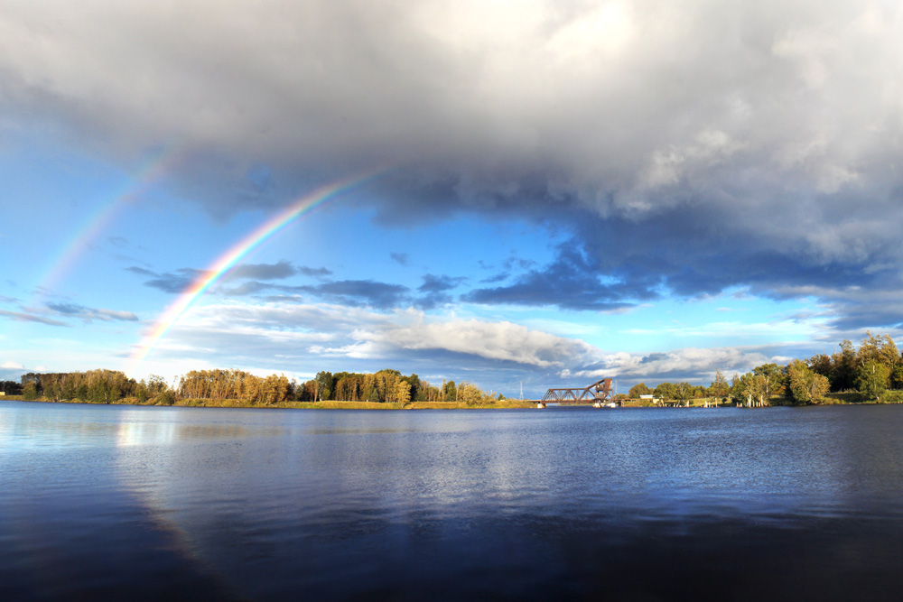 Rainbows over Thunder Bay, Ontario