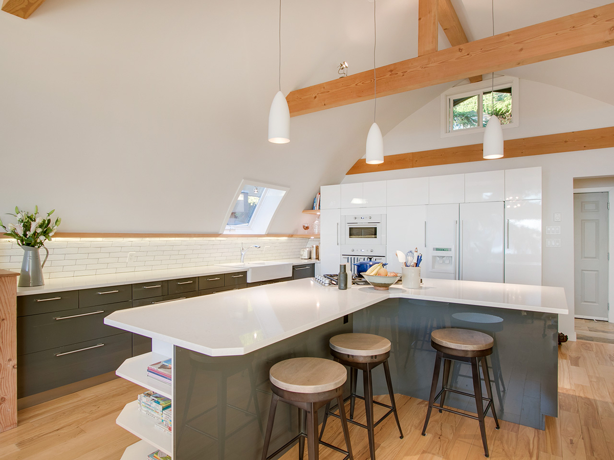 Kitchen island in Lions Bay home of Love It Or List It star Todd Talbot