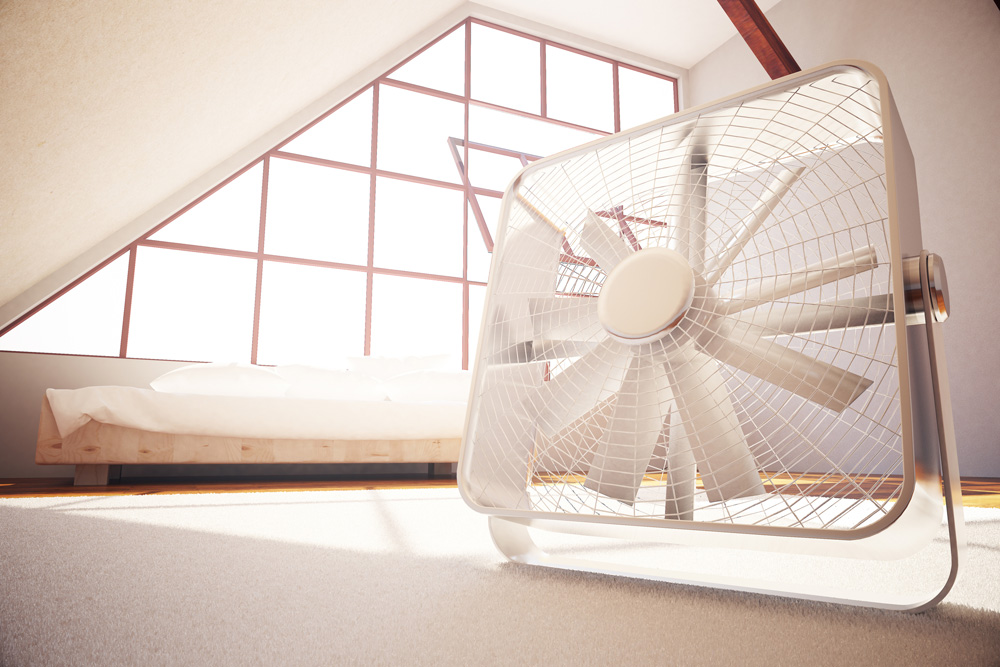 Fan in a room