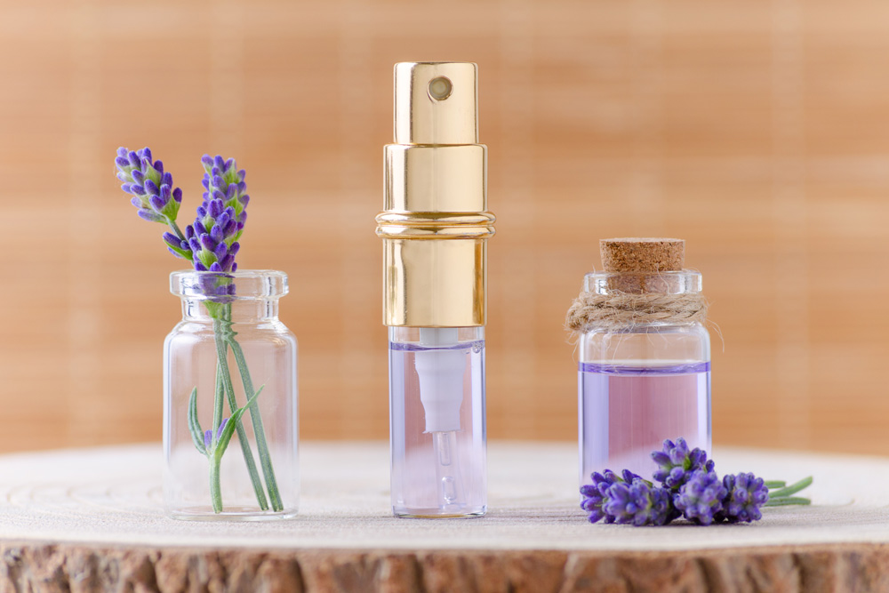 Bottle of lavender oil