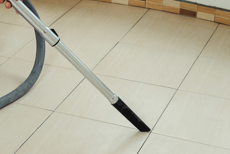 Vacuuming tile