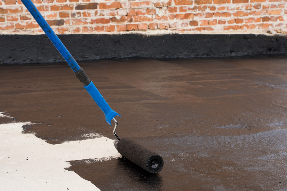 Waterproofing a basement floor