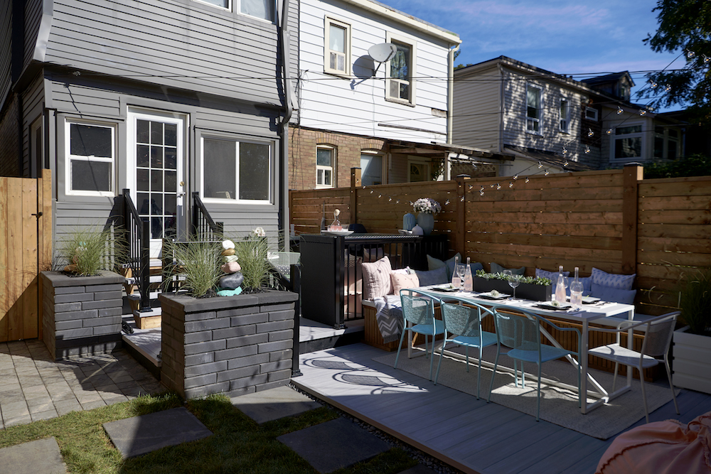 New outdoor dining area