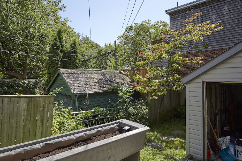 Sandra and David’s backyard before the renovation