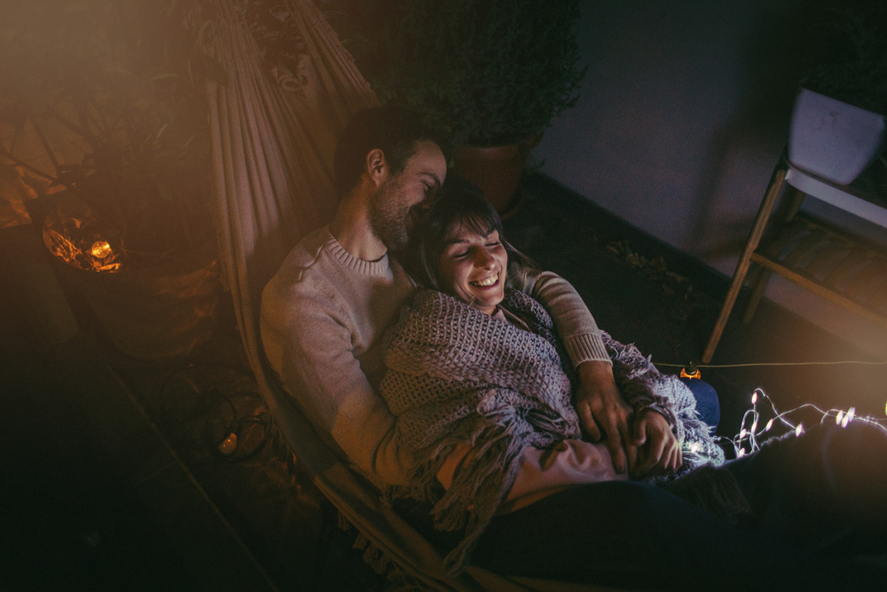 Couple in a hammock