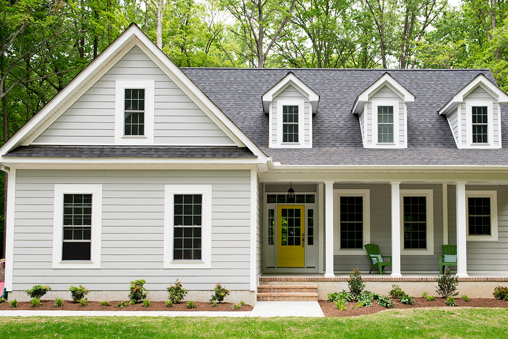 Large house with a new roof