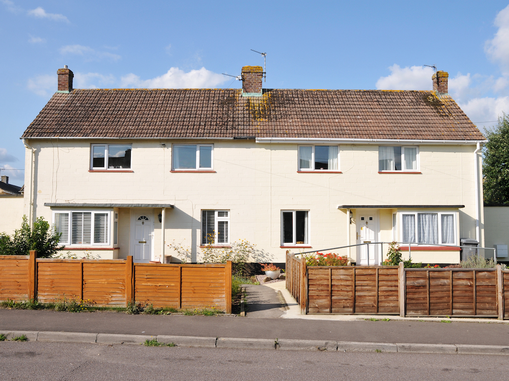 beige neighbouring houses