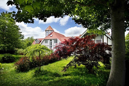 Charming inn hidden behind trees