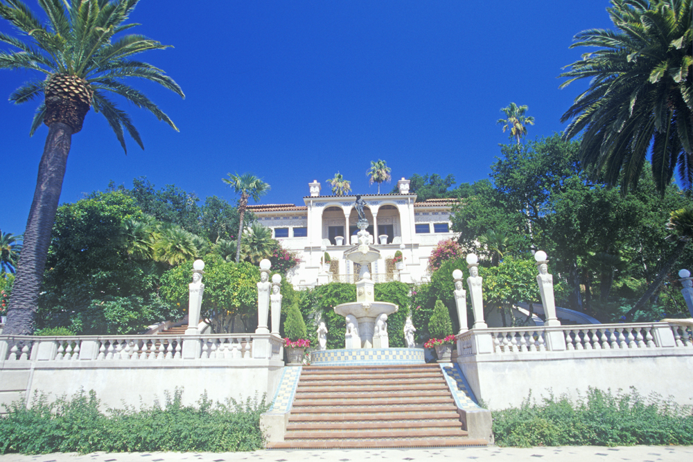 The Hearst Castle is a 250,000-acre spread over the California landscape