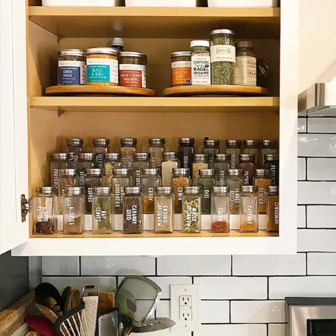 Organized kitchen cupboard/pantry