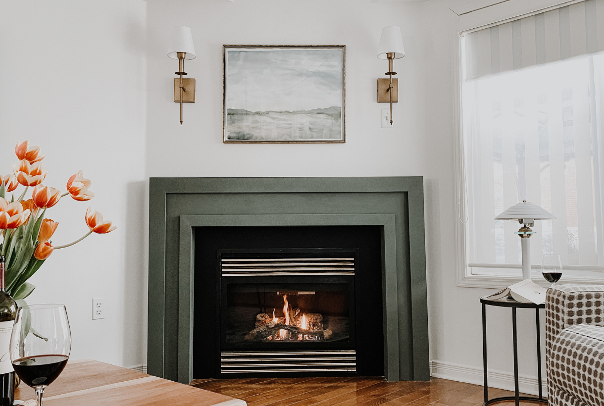 An easy DIY fireplace renovation by Home Network's Courtney Ryall