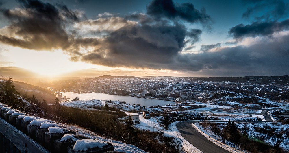 Newfoundland on a cold cloudy day