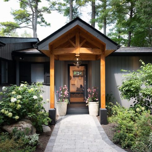 Renovated cottage portico