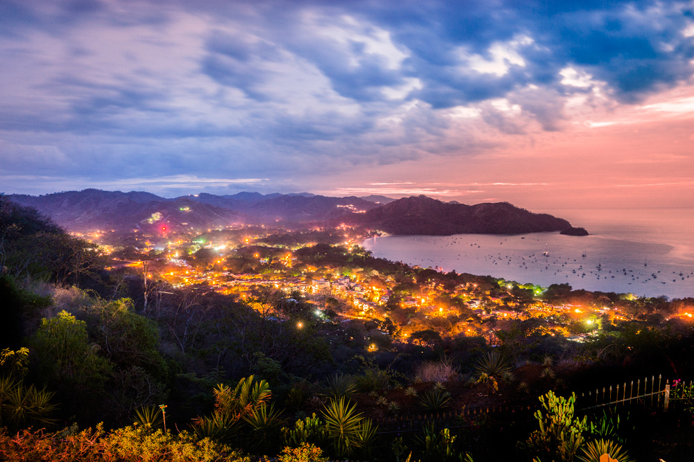 Aerial view of coastal Costa Rica