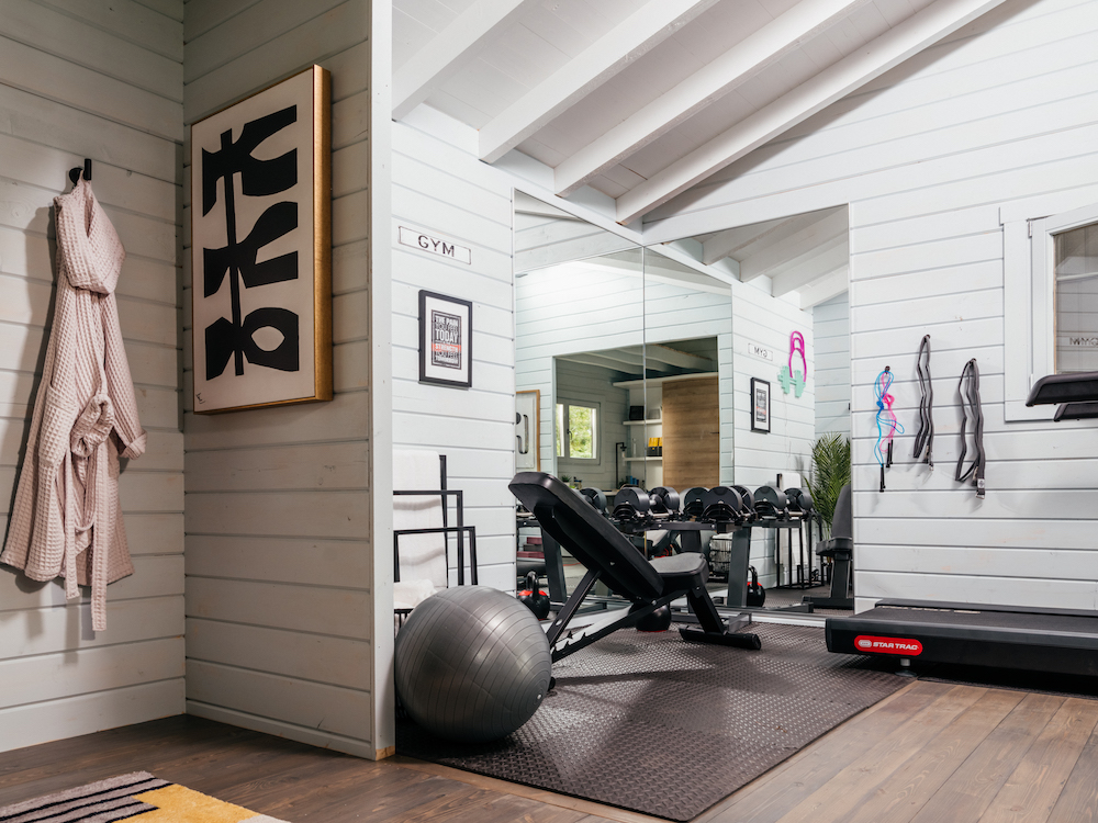 Gym at a Kawartha cottage