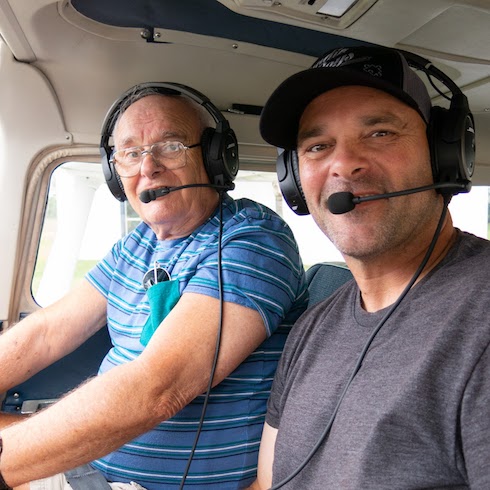 Bryan Baemler and his dad