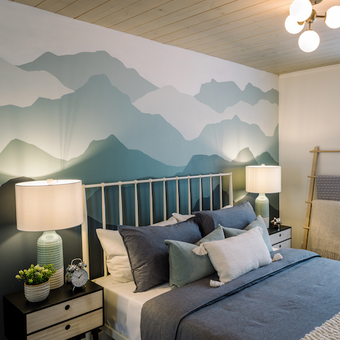 Bedroom feature wall