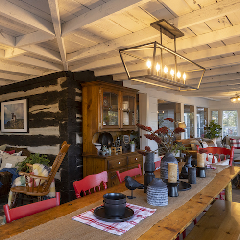 Highland-inspired dining room