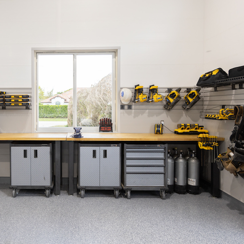 Tool organization in garage